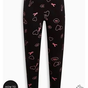 Full Length Comfort Waist Premium Leggings 26/28 BCA Hearts print size 4 cute